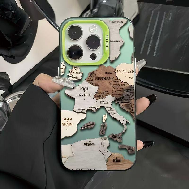 Кросс-бордер Карта Чехол для телефона Apple для iPhone 11/XR/12/13/14/15/16 Pro Max - Ударопрочный, Новая модель