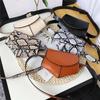 Fashionable Small Waist Bag Versatile Women Delicate Snake Skin Decorative Saddle Fashionable Sweater Belt Trendy