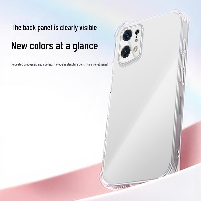 Прозрачный TPU чехол с подушками безопасности для OPPO Find X5/X5 Pro