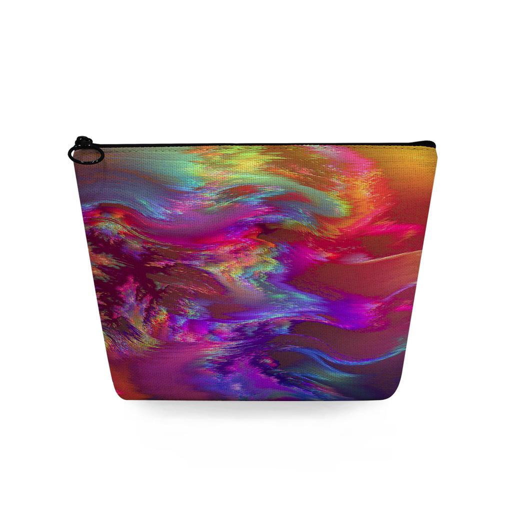 Женская косметичка с цветной текстурой, принтом, для организации туалетных принадлежностей, дорожный органайзер 6776