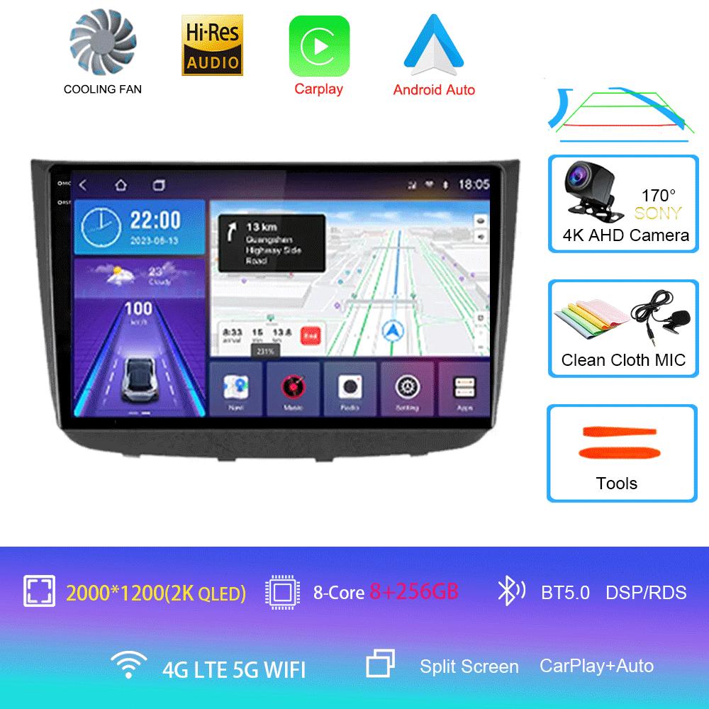 Android 14 Auto Carplay Car Radio Multimedia Player For Mercedes-Benz Vito 2 W639 Viano 2 2003 - 2015 Navigation GPS 4G+WIFI BT