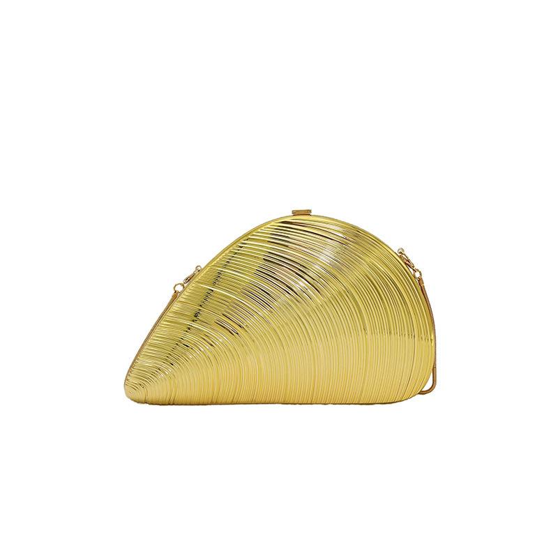 Персонализированная и креативная сумка-ракушка женская 2025 новая европейская и американская модная нишевая плечевая цепочка акриловая вечерняя сумка тренд