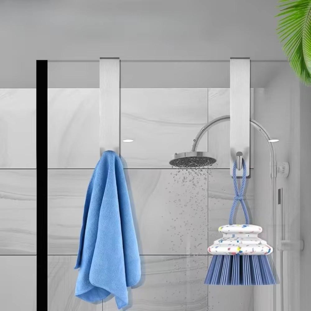 Over Door Bathrobe Hanger S Shape Towel Holder New Shower Towel Rack Bathroom Use