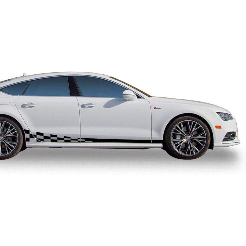 Автомобильные наклейки, автомобильные наклейки «сделай сам», двусторонние наклейки, гоночные полосы, автомобильная пленка, виниловая пленка, автомобильные аксессуары