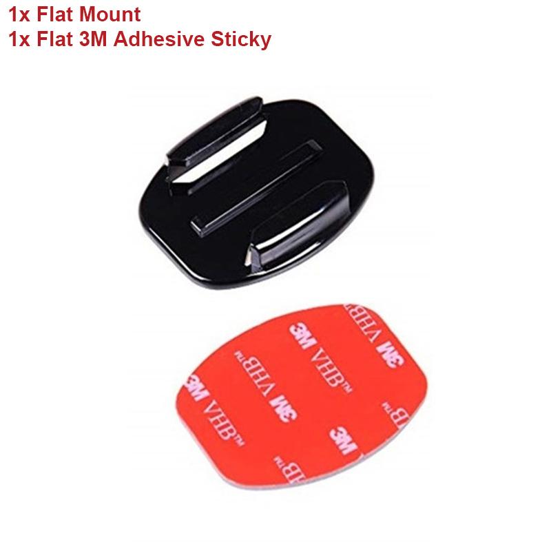 Крепление на шлем, плоские клейкие крепления для GoPro 1211 10 9 8 7 6 5 Insta360 X3 X2 DJI Osmo аксессуары для экшн-камер