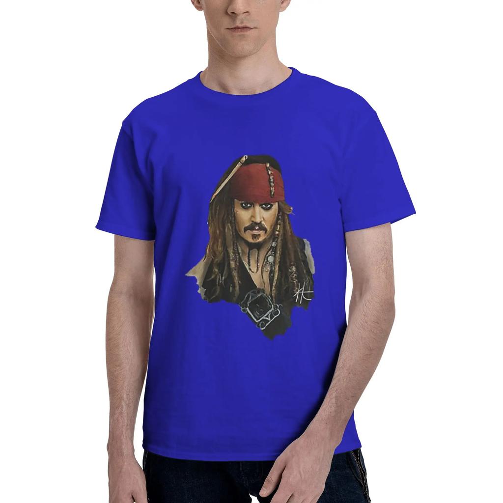 Pirates of the Caribbean 100 Cotton TShirt Mens Funny T Shirts Men Crew Neck Short Sleeve S6XL
