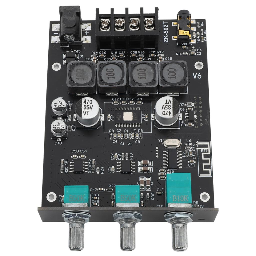 Bluetooth Amplifier Board 12V/19V/24V Tpa3116d2 Audio Amplifier Board with Treble and Bass for Home