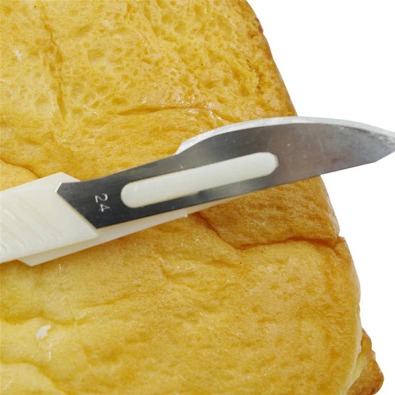 Baguette Bread Slicing Knife Practical European Bread Curve Knife Cutting Tools Pastry Cutter with Carbon Steel Blade PP Shank