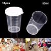Brand New Measuring Cups Cup Transparent 10pcs Container