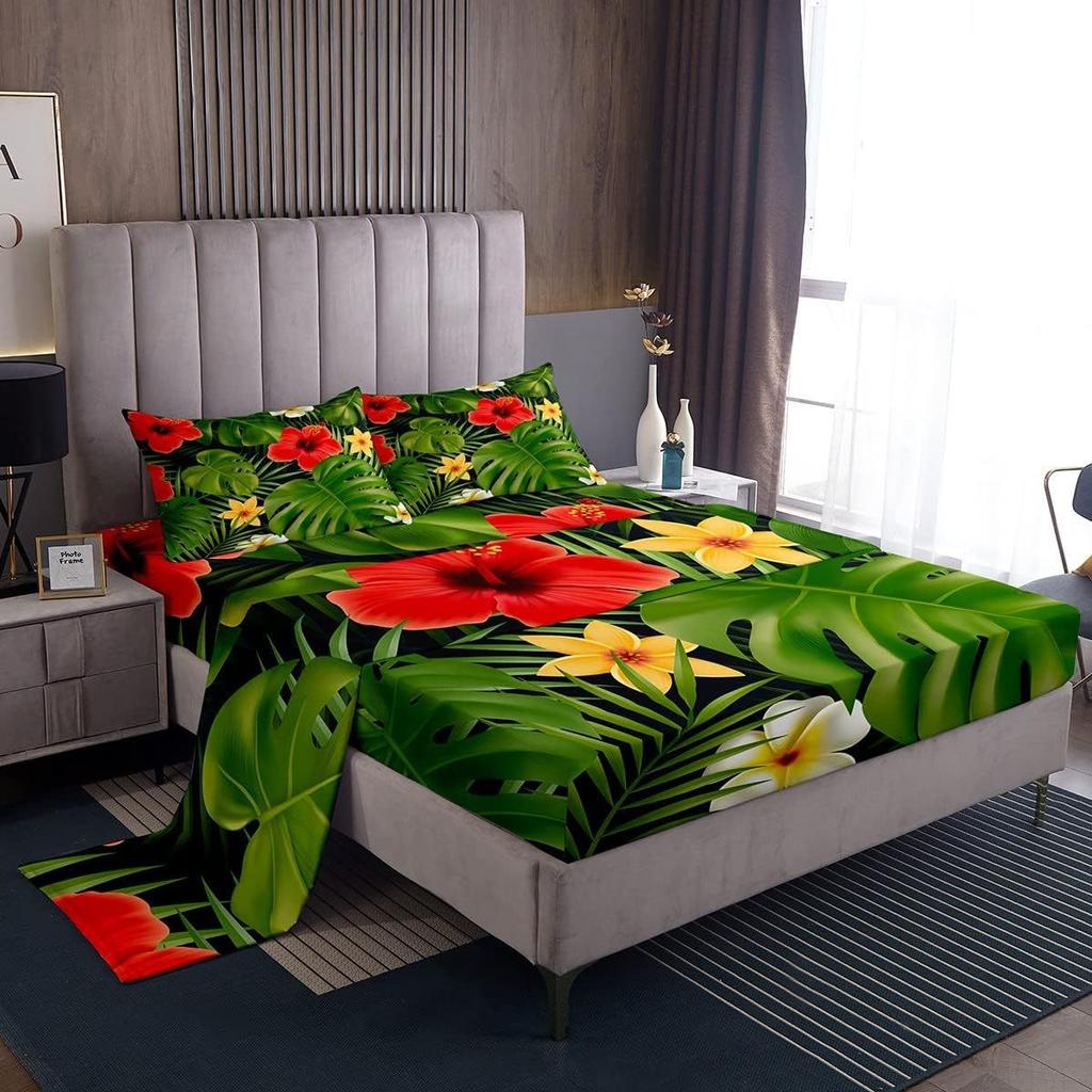 Bohemian Pattern Bed Hat Four-Piece Bedding Set Bedroom Dormitory Bedding Decoration