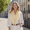 Solid Shawl Wrap Ramie Neckerchief New Headscarf  Hair Accessories