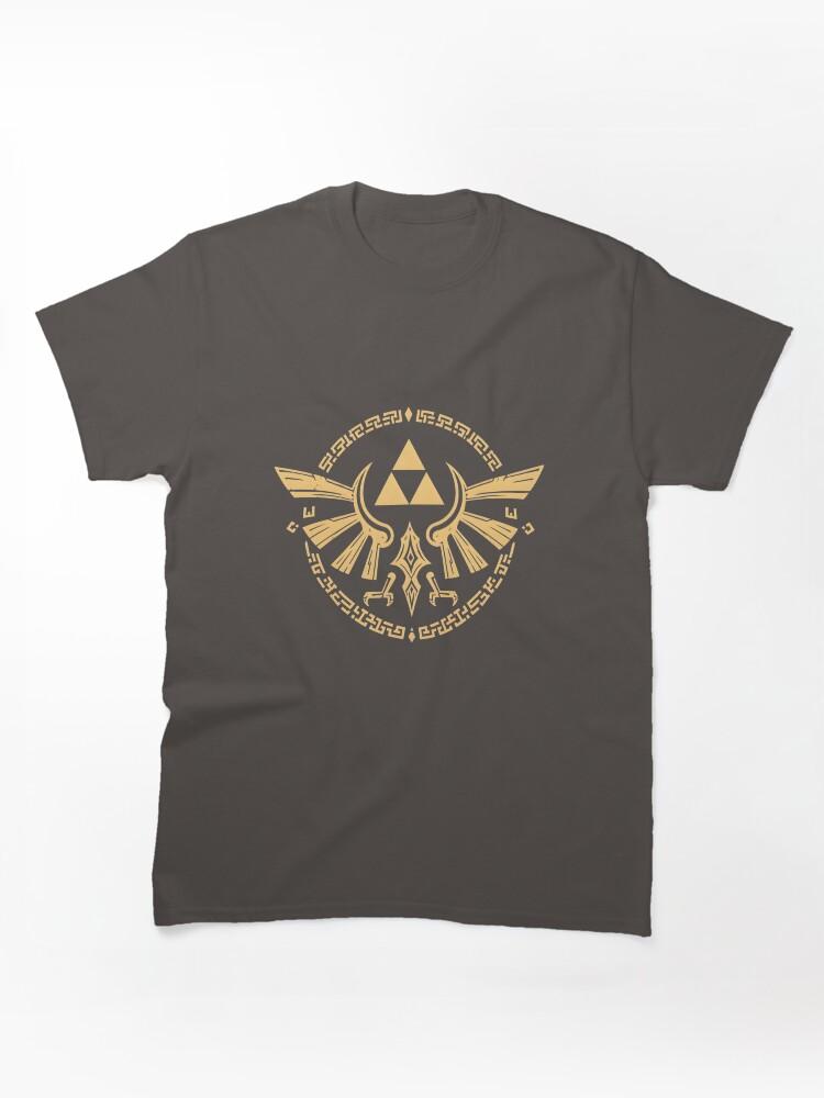 The Legend of Zelda Golden Emblem of Hyrule Gaming Art Classic Unisex T-shirt