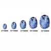 Diy Garment Sewing Handmade Crystal Diamond Stainless Steel Claw Setting Silver Bottom Oval Geometric Glass Drill Rhinestones
