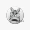 32/44/58mm Fun Cartoon Hand Drawn Cats Badge Half Faced Cat Pins Tinplate Brooches Breastpin for Backpack Clothes Handmade Gift Accessory