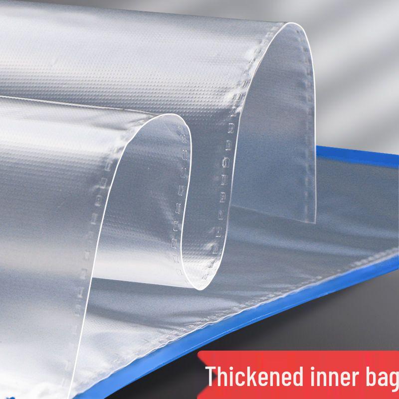 A4 Extra Thick Transparent Ring Binder with Insert Pockets for Multi-Layer Document and Sheet Music Storage