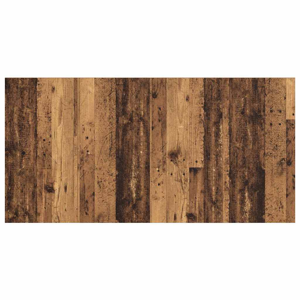Headboard with Cabinet and Drawers 3 pcs Reclaimed Wood Effect Particleboard