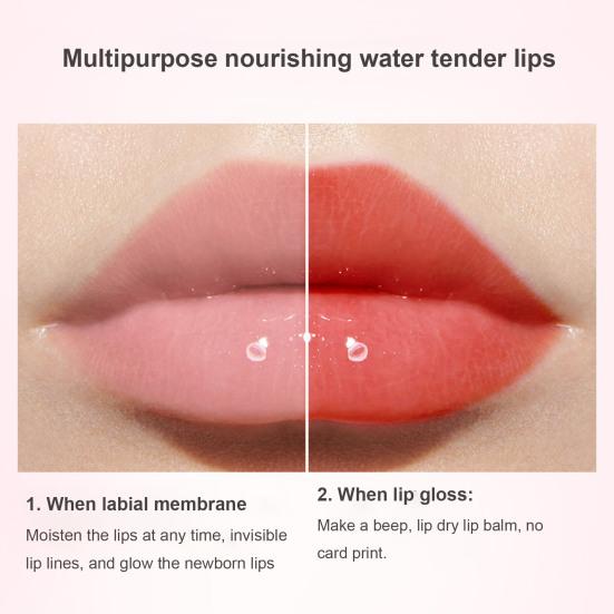Ультратонкий питательный блеск для губ Watersense, натуральный увлажняющий оттенок для красоты