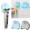 Stylish Plastic Super Suction Cup Razor Organizer With Space Saving Design For Bathroom