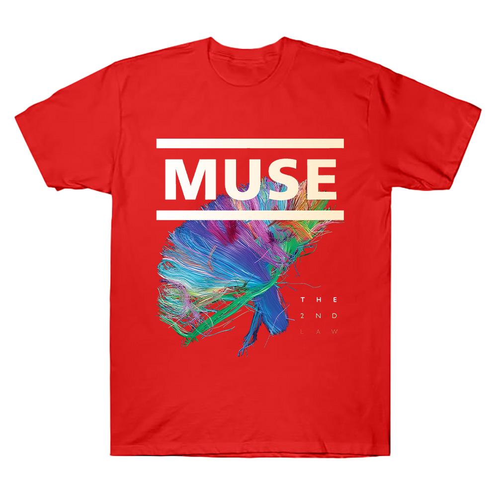 Футболка Muse The 2nd Law Рок-группа Muse Высококачественная хлопковая одежда Унисекс Уличные топы Летняя готическая уличная одежда