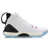 Li Ning Yu Shuai 13 One Piece Knitted Non-Slip Wear-Resistant High-Top Basketball Shoes Men Basketball Shoes White ABAP075-1