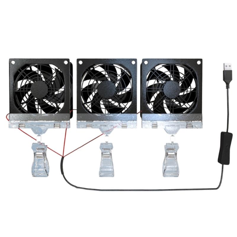 3600RPM High Speed 5V Computer Cooling Fan Adjustable Angle Design For PC Gaming Rigs Router Heat Dissipation