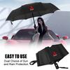 Car Logo Windproof Automatic Folding Umbrella for Mitsubishi Lancer Pajero Outlander Eclipse Galant Mirage Styling Accessories