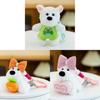 West White Highland Terrier Keychain Toy Cartoon Keyring Gift Animal Decoration