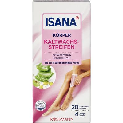 Германия Ротман ISANA Полоски для удаления волос холодным воском для тела 20 шт.