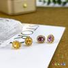 Серьги из стерлингового серебра S925 для женщин, натуральный топаз, перидот, кристалл, индивидуальность, высококачественные ушные украшения