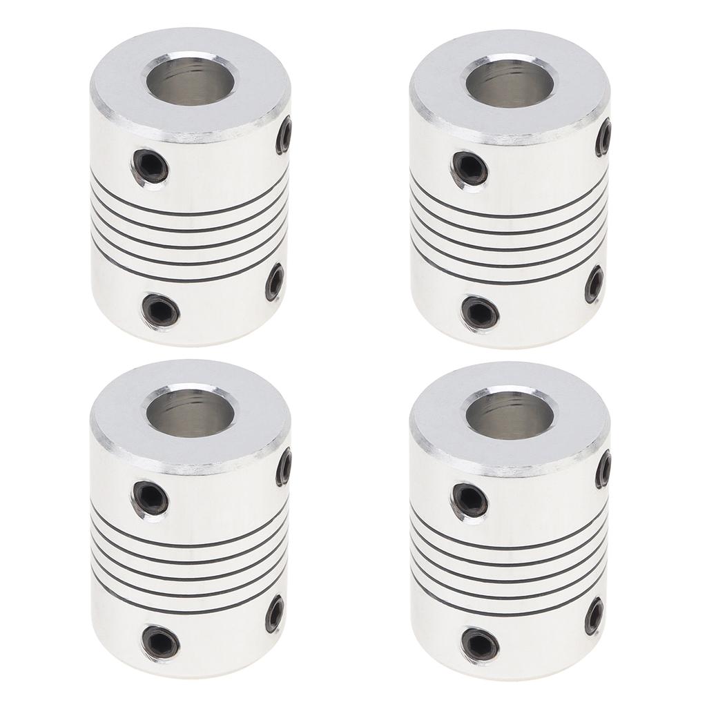 4 шт. 8-10 мм Гибкая муфта шагового двигателя из алюминиевого сплава 25x19 мм для 3D-принтера ЧПУ DIY Энкодер с винтами