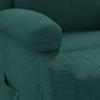 Electric Recliner Chair Dark Green Fabric