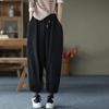 Осенние и зимние брюки Harun, женские винтажные повседневные спортивные брюки со шнуровкой в ​​стиле литературы, длинные брюки