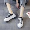 Sports Shoes Women's Rubber Pu Muffin Bottom  Autumn New Casual Lace-up Shoes Women's Wholesale
