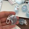Car Keychains Luminous Keychain Halloween Resin Keychain Funny Jelly Ghost Keychain  Men
