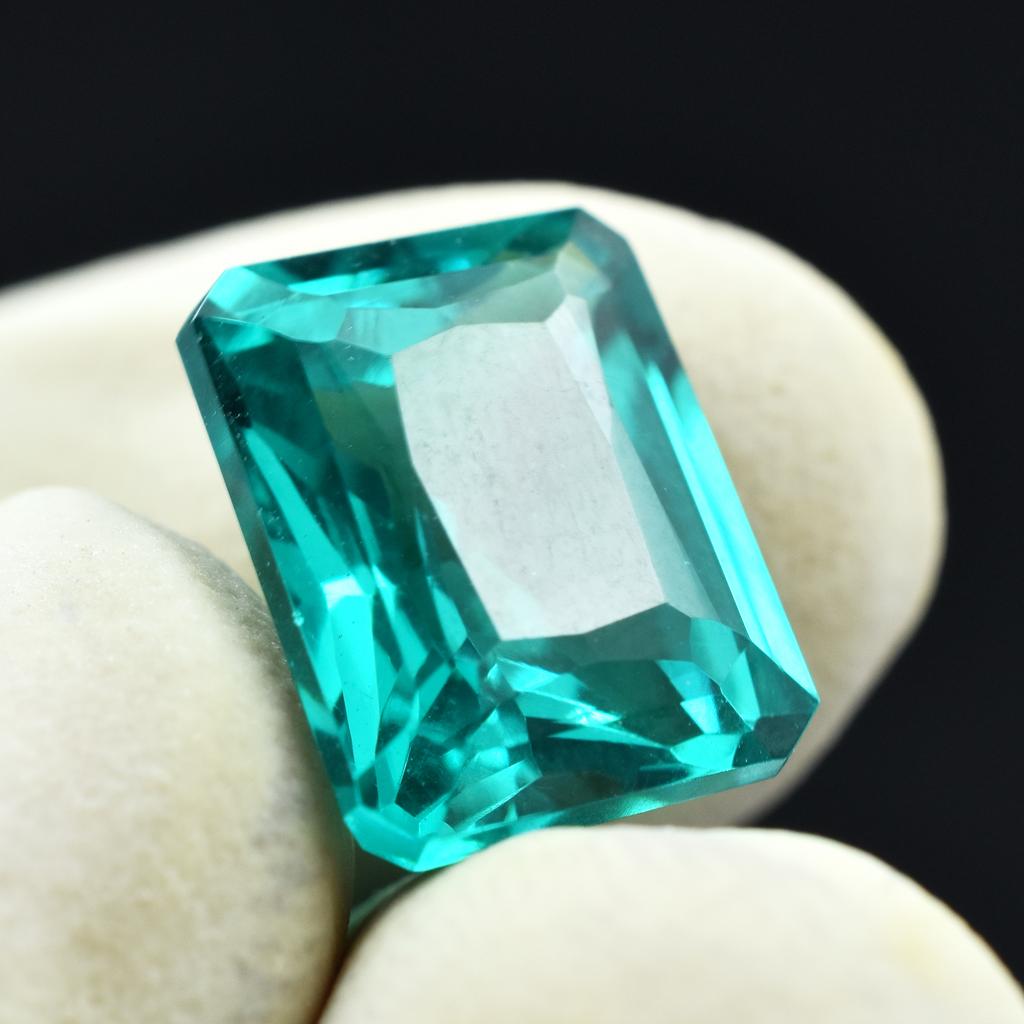 Впечатляющий изумрудной огранки 9,45 карата НАТУРАЛЬНЫЙ зеленый гранат СЕРТИФИЦИРОВАННЫЙ Свободный драгоценный камень AR-1318