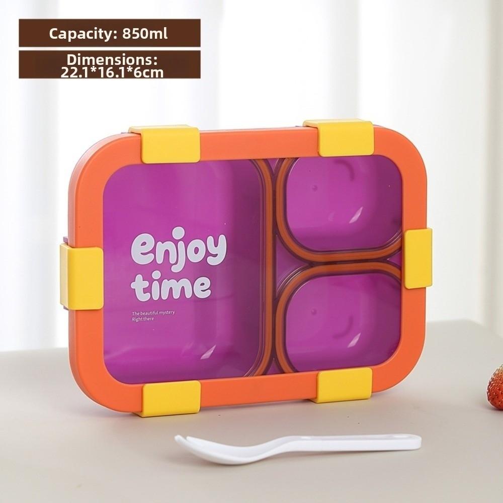 Divided Compartments Lunch Box Sealed Lid Food Container Thermal Lunch Box for Office Workers