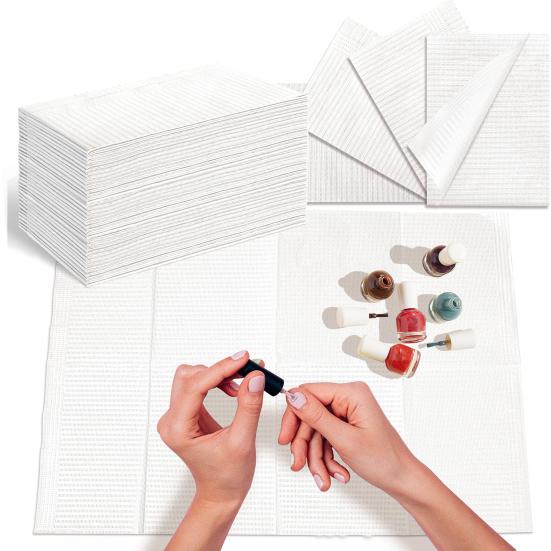 50 шт. одноразовых ковриков для ногтей, бумажные полотенца для ногтей Fordable, водонепроницаемые 3-слойные бумажные подушечки для дизайна ногтей, аксессуары для дизайна ногтей