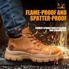 Зимняя защитная обувь с металлическим подноском для мужчин, противоударные, устойчивые к проколам защитные ботинки для инженеров, защитная неубиваемая обувь