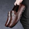 Fashion Genuine Leather Fashion Men Loafers Classic Slip-on Man Casual Shoes Moccasins Comfortable Non-slip Driving Shoes Business Flats