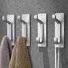 Самоклеящиеся крючки для полотенец из нержавеющей стали, черная/серебристая настенная вешалка для одежды, прочная, устойчивая к ржавчине настенная вешалка для одежды, халаты