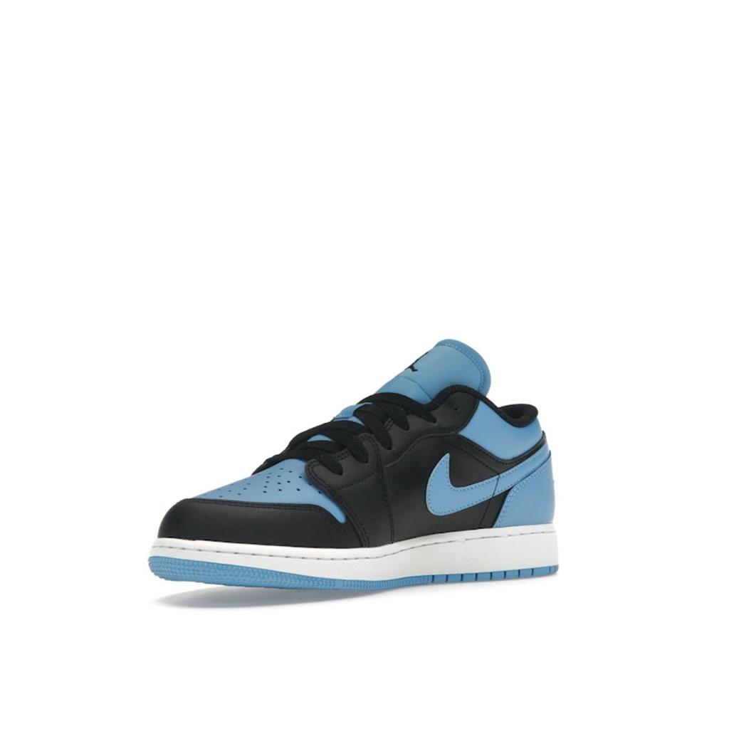 Кроссовки Air Jordan 1 Low GS University Blue Kids Черный Белый 553560-041