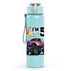 1PC I'm 5 Monster Truck Birthday Print 750ml Color Plastic Sports Water Bottle Leakproof Flip Straw Lid Suitable for Sports Office Home Use