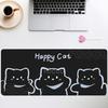 Cute Black Cats Mouse Pad Cartoon Art Design Gaming office Accessories Clouds Mousepad Gamer HD print Computer overlock Desk Mat
