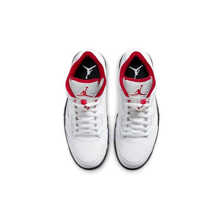 Jordan 5 Ретро Низкие Гольф Огненно-Красный Серебряный Язык CU4523-100