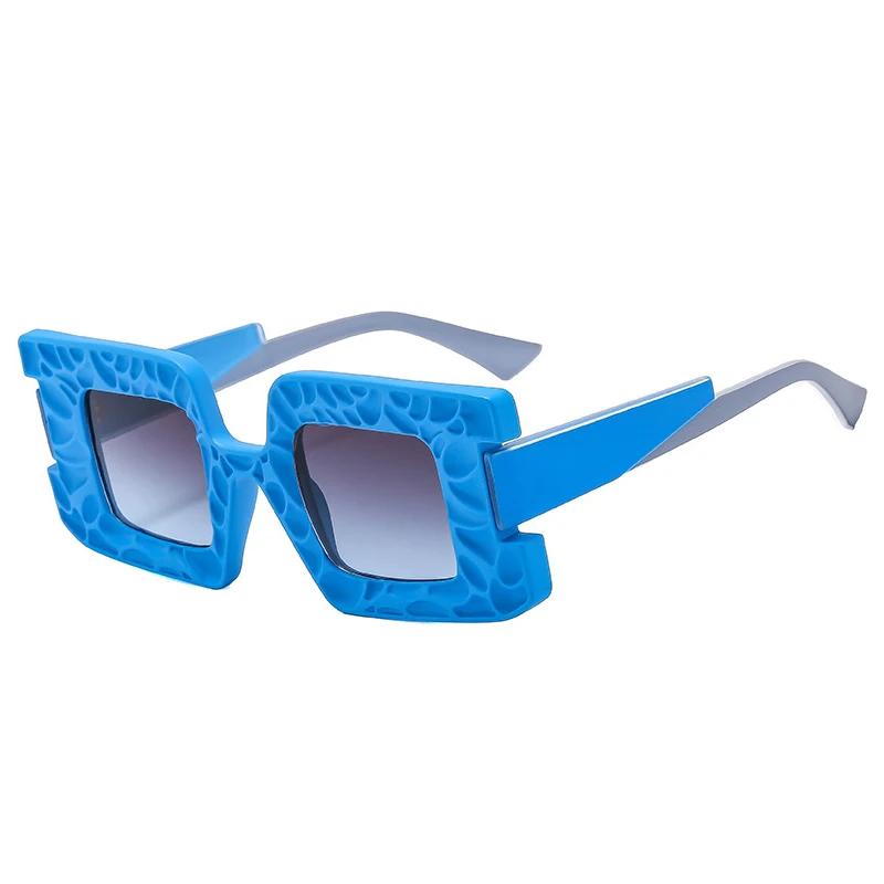 SHAUNA модные уникальные двухцветные квадратные женские солнцезащитные очки оттенка UV400 ретро трендовые мужские солнцезащитные очки с градиентом цвета шампанского