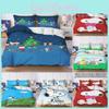 Аниме Спальня Комплект Пододеяльника Постельное Белье Чехол Полиэстер Рождественские Украшения