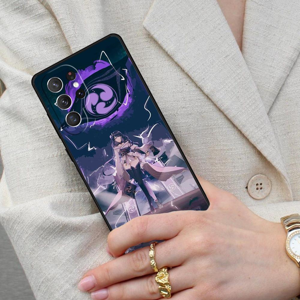 Чехол для телефона Raiden Shogun Genshin Impact для Samsung Galaxy S26 Ultra S25 S24 S23 S22 S21 S20 Note10