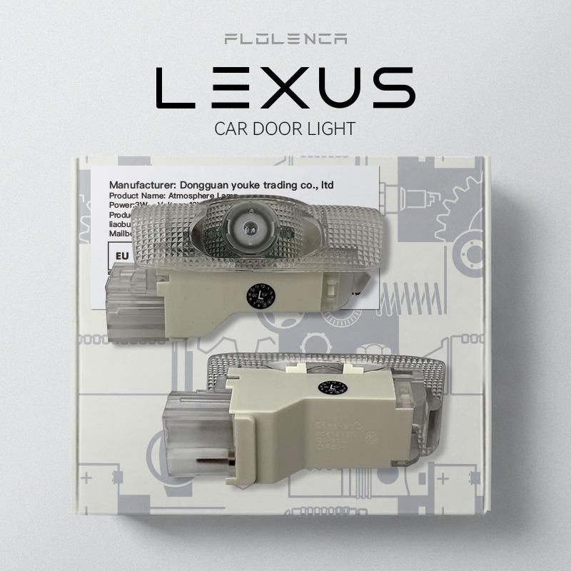 2pcs Car Door Welcome Light For LEXUS ES LS IS IF LX RX GS GX HS NX LM LC LF RZ RC HD LED Lamp refit Laser Decor Projector