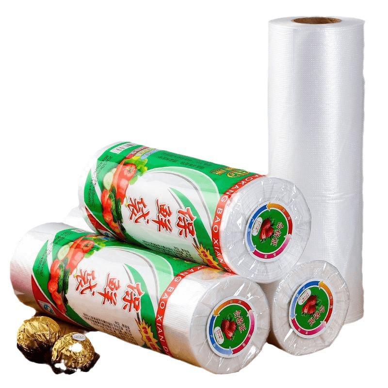 Утолщенные пластиковые пакеты для хранения пищевых продуктов для сохранения свежих продуктов с дизайном ручного отрыва