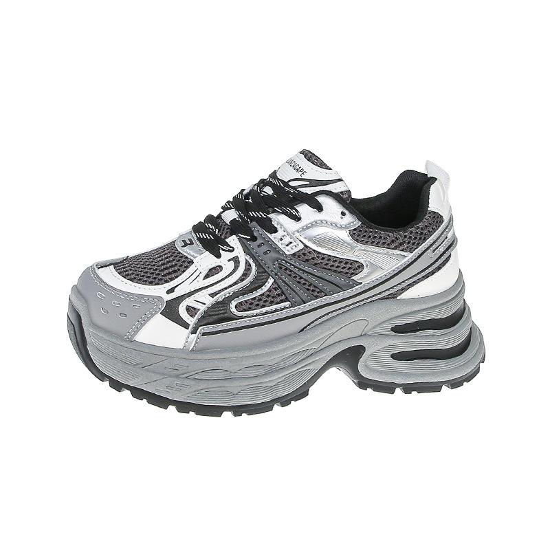 Кроссовки Dad shoes женские 2024 новые повседневные спортивные туфли с толстой подошвой, амортизация, легкие модные универсальные кроссовки